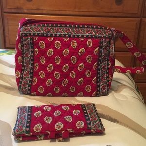 Vera Bradley Purse with Matching Checkbook Cover